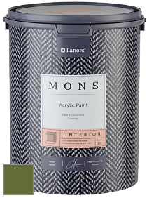 MONS INTERIOR PAINT – 100% акриловая глубоко матовая краска, 3% блеска цвет NCS S 4550-G40Y 