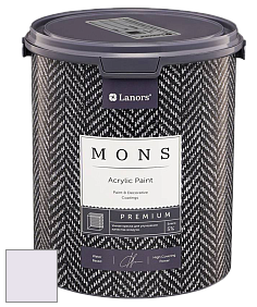 MONS PREMIUM PAINT – 100% акриловая интерьерная краска с шелковистым матовым блеском цвет NCS S 0510-R50B 