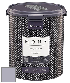 MONS PREMIUM PAINT – 100% акриловая интерьерная краска с шелковистым матовым блеском цвет MONS 201 Лаванда