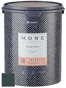 MONS INTERIOR PAINT – 100% акриловая глубоко матовая краска, 3% блеска цвет NCS S 8010-B30G 
