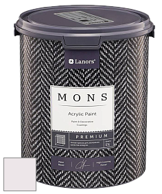 MONS PREMIUM PAINT – 100% акриловая интерьерная краска с шелковистым матовым блеском цвет NCS S 0603-R20B 