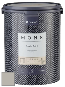 MONS CEILING PAINT – Aбсолютно матовая потолочная краска, 2% блеска цвет MONS 130 Небо Лондона