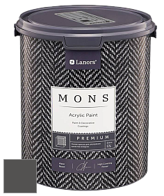 MONS PREMIUM PAINT – 100% акриловая интерьерная краска с шелковистым матовым блеском цвет NCS S 8000-N 