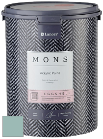 MONS EGGSHELL PAINT – 100% акриловая шелковисто-матовая краска, 7 % блеска цвет MONS 139 Лазурный берег