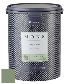 MONS SATIN PAINT – 100% акриловая полуматовая краска, 12% блеска цвет NCS S 4020-G30Y 