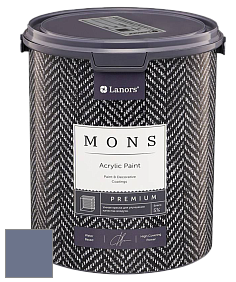 MONS PREMIUM PAINT – 100% акриловая интерьерная краска с шелковистым матовым блеском цвет NCS S 5020-R70B 