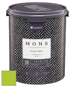 MONS PREMIUM PAINT – 100% акриловая интерьерная краска с шелковистым матовым блеском цвет NCS S 0575-G40Y 