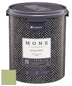 MONS PREMIUM PAINT – 100% акриловая интерьерная краска с шелковистым матовым блеском цвет NCS S 2030-G50Y 