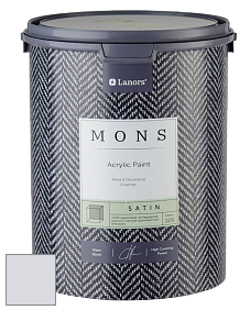 MONS SATIN PAINT – 100% акриловая полуматовая краска, 12% блеска цвет NCS S 1005-R60B 