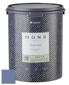 MONS SATIN PAINT – 100% акриловая полуматовая краска, 12% блеска цвет NCS S 4030-R70B 