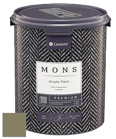MONS PREMIUM PAINT – 100% акриловая интерьерная краска с шелковистым матовым блеском цвет NCS S 5020-G70Y 