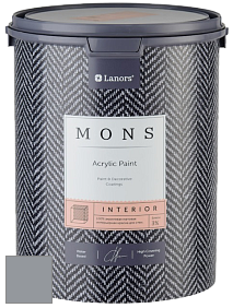 MONS INTERIOR PAINT – 100% акриловая глубоко матовая краска, 3% блеска цвет NCS S 4005-R80B 