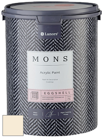 MONS EGGSHELL PAINT – 100% акриловая шелковисто-матовая краска, 7 % блеска цвет NCS S 0505-Y20R 