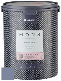 MONS EGGSHELL PAINT – 100% акриловая шелковисто-матовая краска, 7 % блеска цвет NCS S 4020-R70B 