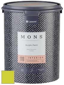 MONS INTERIOR PAINT – 100% акриловая глубоко матовая краска, 3% блеска цвет NCS S 0570-G60Y 