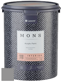 MONS INTERIOR PAINT – 100% акриловая глубоко матовая краска, 3% блеска цвет NCS S 4500-N 