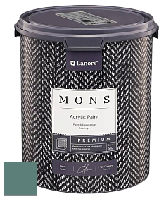 MONS PREMIUM PAINT – 100% акриловая интерьерная краска с шелковистым матовым блеском цвет NCS S 5020-B70G 