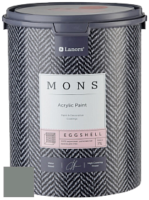 MONS EGGSHELL PAINT – 100% акриловая шелковисто-матовая краска, 7 % блеска цвет NCS S 5005-G 