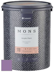 MONS INTERIOR PAINT – 100% акриловая глубоко матовая краска, 3% блеска цвет NCS S 3040-R50B 