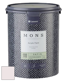 MONS SATIN PAINT – 100% акриловая полуматовая краска, 12% блеска цвет NCS S 0505-R10B 