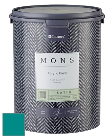 MONS SATIN PAINT – 100% акриловая полуматовая краска, 12% блеска цвет NCS S 3060-B40G 
