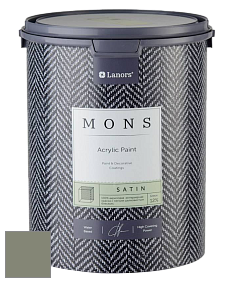 MONS SATIN PAINT – 100% акриловая полуматовая краска, 12% блеска цвет NCS S 5010-G50Y 