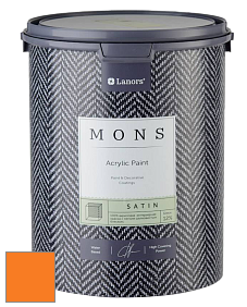 MONS SATIN PAINT – 100% акриловая полуматовая краска, 12% блеска цвет NCS S 0585-Y40R 