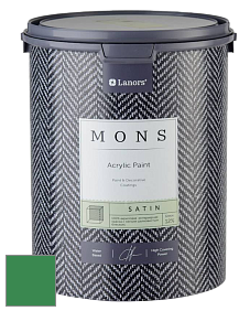 MONS SATIN PAINT – 100% акриловая полуматовая краска, 12% блеска цвет NCS S 3060-G10Y 