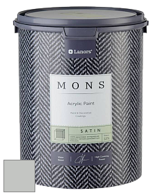 MONS SATIN PAINT – 100% акриловая полуматовая краска, 12% блеска цвет NCS S 2002-G 