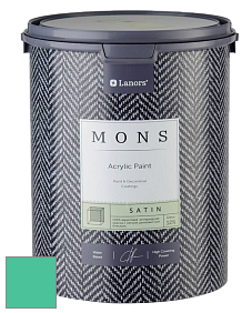 MONS SATIN PAINT – 100% акриловая полуматовая краска, 12% блеска цвет NCS S 1055-B90G 