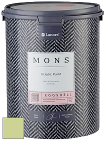 MONS EGGSHELL PAINT – 100% акриловая шелковисто-матовая краска, 7 % блеска цвет NCS S 1030-G50Y 