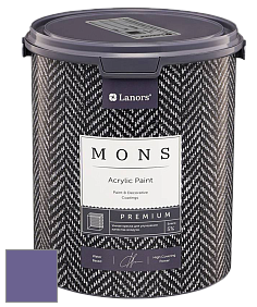 MONS PREMIUM PAINT – 100% акриловая интерьерная краска с шелковистым матовым блеском цвет NCS S 4040-R60B 