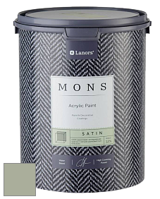 MONS SATIN PAINT – 100% акриловая полуматовая краска, 12% блеска цвет NCS S 3010-G40Y 