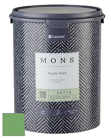 MONS SATIN PAINT – 100% акриловая полуматовая краска, 12% блеска цвет NCS S 2050-G20Y 