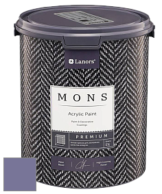 MONS PREMIUM PAINT – 100% акриловая интерьерная краска с шелковистым матовым блеском цвет NCS S 4030-R60B 