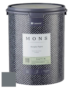 MONS SATIN PAINT – 100% акриловая полуматовая краска, 12% блеска цвет NCS S 6005-B 