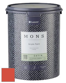 MONS SATIN PAINT – 100% акриловая полуматовая краска, 12% блеска цвет NCS S 1080-Y80R 