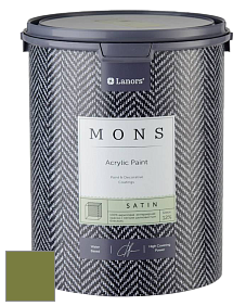 MONS SATIN PAINT – 100% акриловая полуматовая краска, 12% блеска цвет NCS S 4050-G50Y 