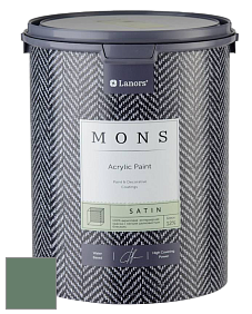 MONS SATIN PAINT – 100% акриловая полуматовая краска, 12% блеска цвет NCS S 5020-G10Y 