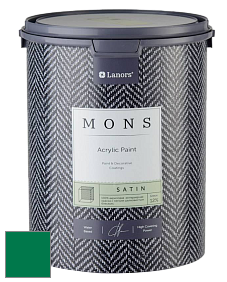 MONS SATIN PAINT – 100% акриловая полуматовая краска, 12% блеска цвет NCS S 3560-G 