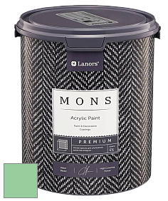 MONS PREMIUM PAINT – 100% акриловая интерьерная краска с шелковистым матовым блеском цвет NCS S 1040-G10Y 