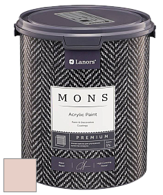 MONS PREMIUM PAINT – 100% акриловая интерьерная краска с шелковистым матовым блеском цвет NCS S 1010-Y80R 