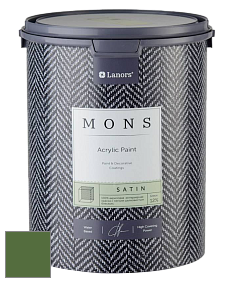 MONS SATIN PAINT – 100% акриловая полуматовая краска, 12% блеска цвет NCS S 4550-G30Y 