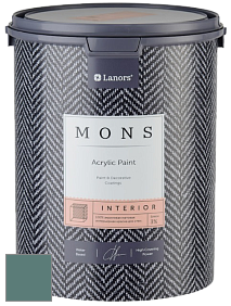 MONS INTERIOR PAINT – 100% акриловая глубоко матовая краска, 3% блеска цвет MONS 160 Амазонит