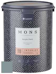 MONS INTERIOR PAINT – 100% акриловая глубоко матовая краска, 3% блеска цвет NCS S 4010-B30G 