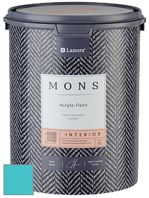 MONS INTERIOR PAINT – 100% акриловая глубоко матовая краска, 3% блеска цвет NCS S 1050-B30G 