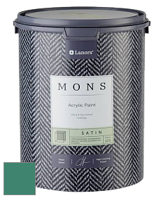 MONS SATIN PAINT – 100% акриловая полуматовая краска, 12% блеска цвет NCS S 4040-B90G 