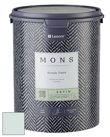 MONS SATIN PAINT – 100% акриловая полуматовая краска, 12% блеска цвет NCS S 0907-B80G 