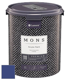 MONS PREMIUM PAINT – 100% акриловая интерьерная краска с шелковистым матовым блеском цвет NCS S 4550-R70B 
