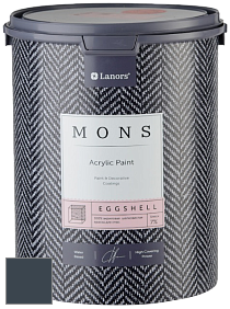 MONS EGGSHELL PAINT – 100% акриловая шелковисто-матовая краска, 7 % блеска цвет NCS S 8010-R90B 